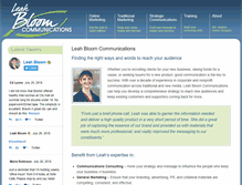Tablet Screenshot of leahbloom.com